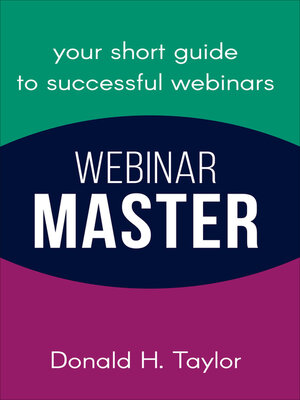 cover image of Webinar Master